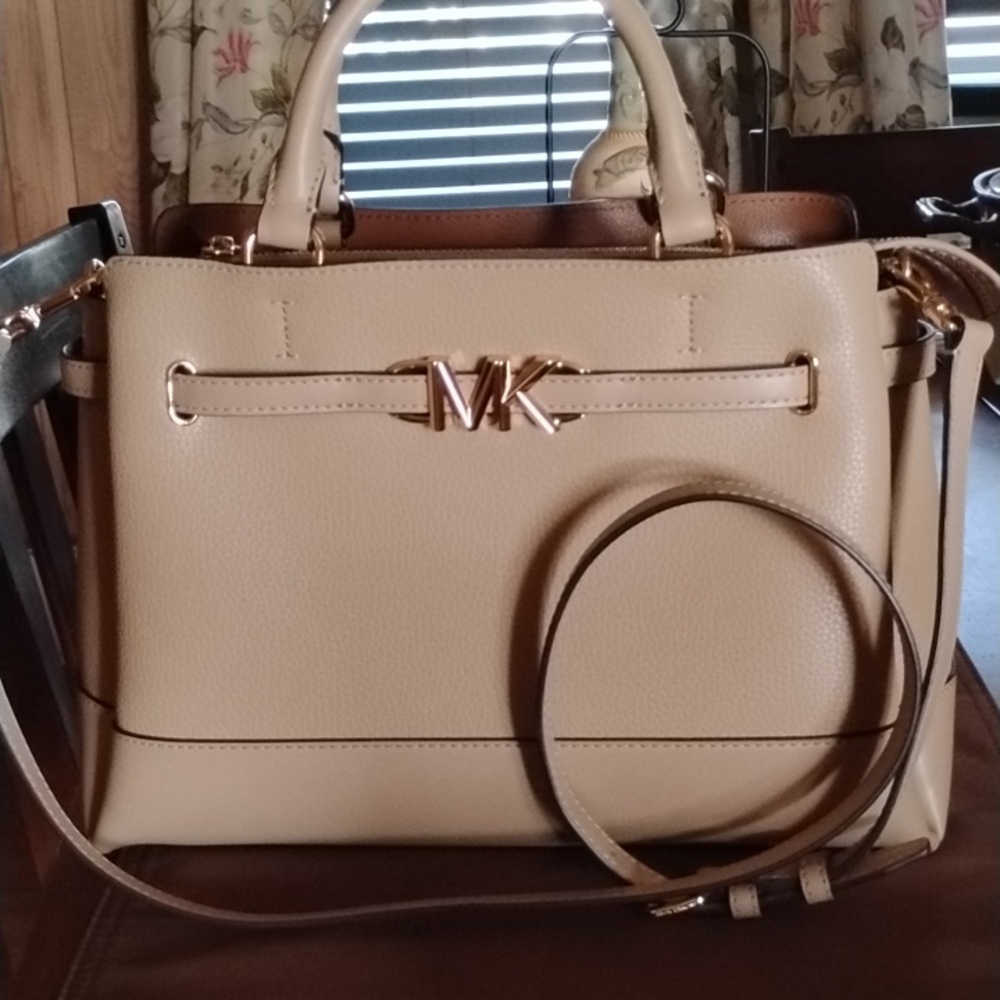 Michael Kors Tan Leather Satchel Crossbody